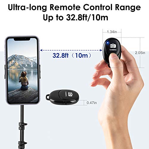 Wireless Shutter Remote Control JACKYLED Camera Shutter Remote Control with Bluetooth Wireless Technology for iPhone/Android, for Selfies/Group Photos, Create Amazing Photos & Videos Hands-Free
