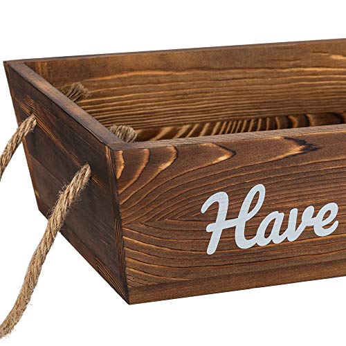 ULG 2 Pack Bathroom Decor Box with 2 Sides Funny Signs