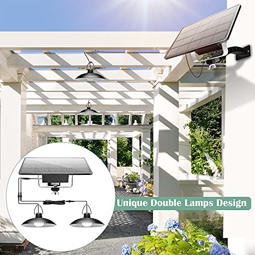 Solar Shed Light Outdoor Indoor with Dual Head JACKYLED