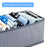 ULG Clothing Drawer Organizer (Light Grey, 4-Pack)