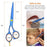 ULG 6.2 inches Hair Cutting Scissors, Blue