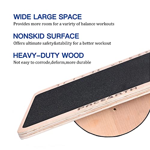 PACEARTH Professional Wooden Balance Board for Balance Training