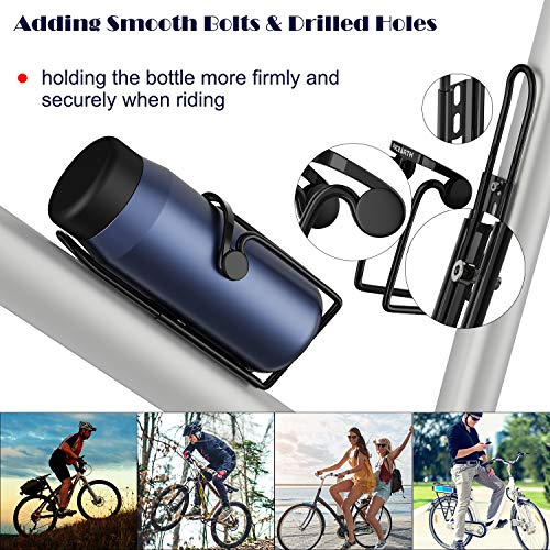 PACEARTH Bike Water Bottle Cages Holder Aluminum Adjustable Cycling Cup Drink Holder-2 PCS