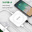 SUPERDANNY Ultra-Slim Wireless Charger with 1 Type C Port, 2 USB Ports