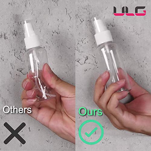 ULG Clear Spray Bottles, (3.38oz/100ml) Small Fine Mist Spray Bottle