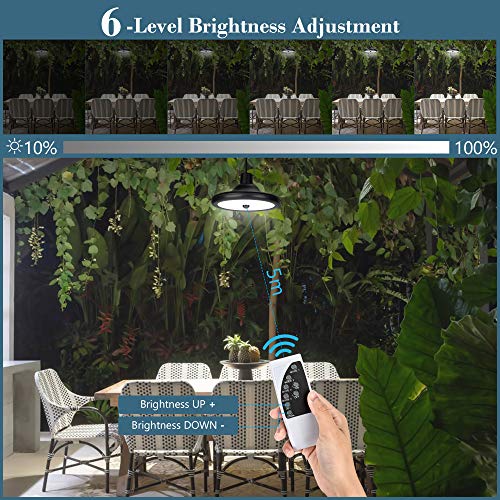 Upgraded Double Head Solar Pendant Light Motion Sensor JACKYLED