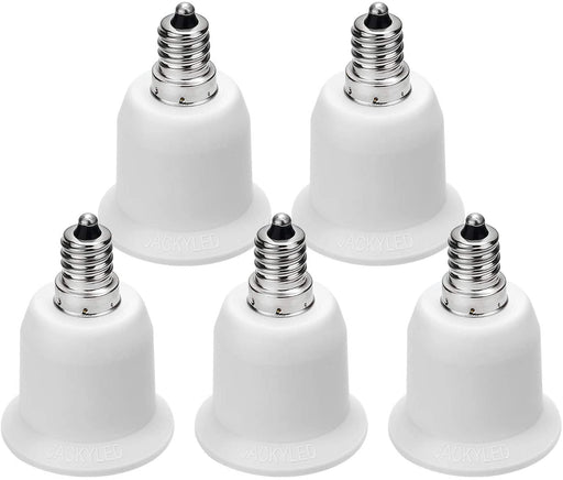 JACKYLED E12 to E26 E27 Adapter Chandelier Light Socket