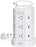 SUPERDANNY 12 AC Outlets Power Strip Tower Cord Retracting