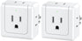 Multi Plug Outlet Extender Wall Power Tap Expander, SUPERDANNY 2 Prong/3 Prong