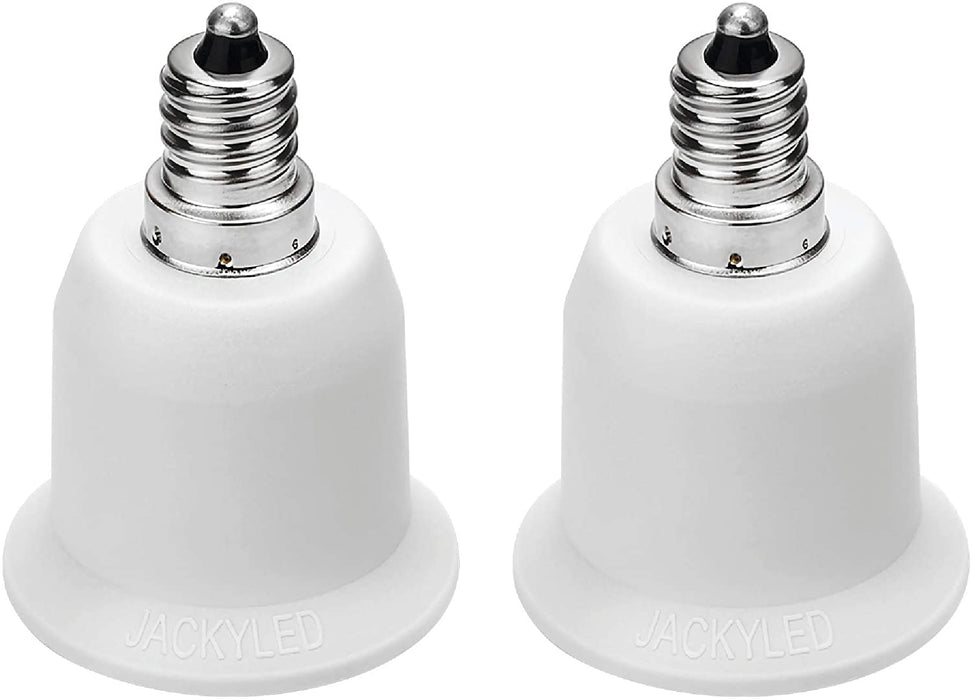 JACKYLED E12 to E26 E27 Adapter Chandelier Light Socket