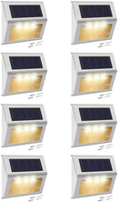 Solar Step Lights with Larger Battery Capacity JACKYLED 8-Pack