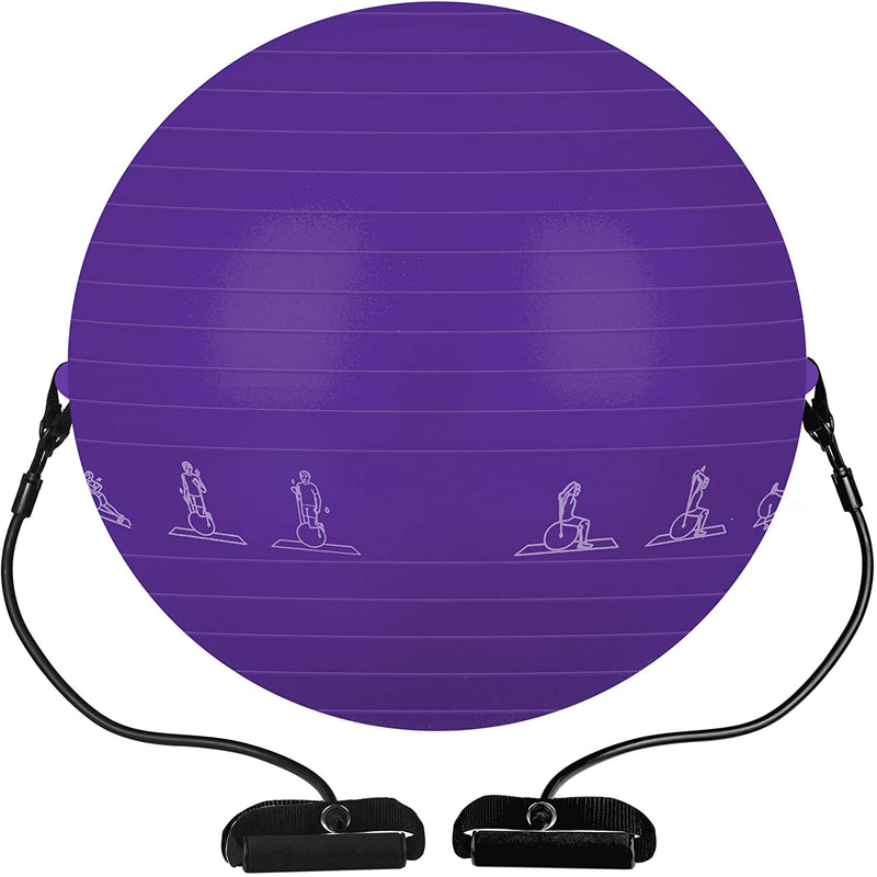 PACEARTH Exercise Ball 65cm Thick Yoga Ball Chair,Anti-Slip Stability Ball
