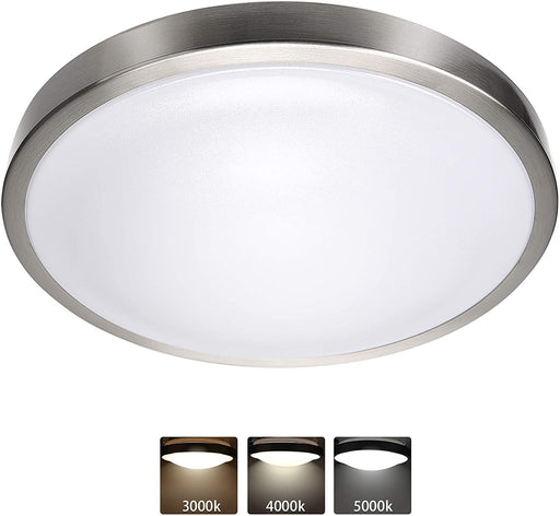 UL-Listed 3 Color Temperature LED Flush Mount Ceiling Light JACKYLED  (3000K/4000K/5000K)