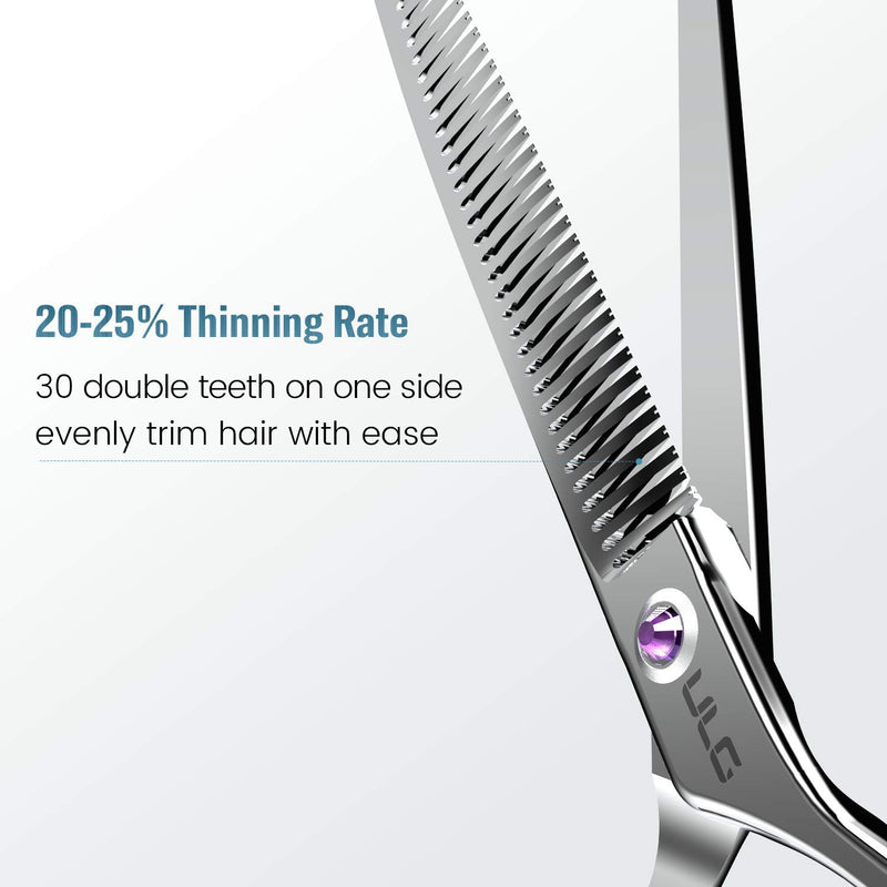 ULG Professional Barber Hair Cutting Trimming Razor Edge Teeth Blending Scissor