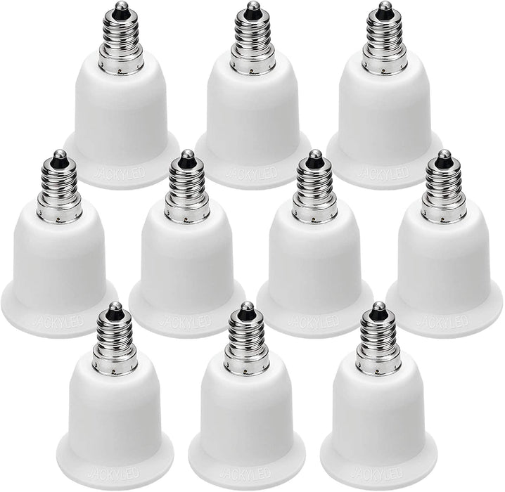 JACKYLED E12 to E26 E27 Adapter Chandelier Light Socket