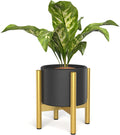 ULG  10 Inch Plant Stand Mid Century Wood Flower Planter Holder Stand (Plant Pot Not Included)