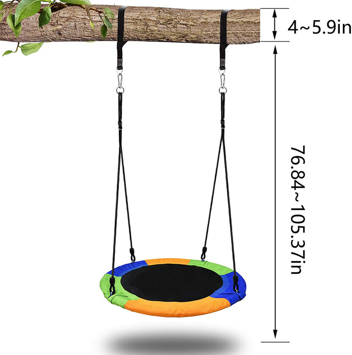 PACEARTH 40 Inch Saucer Tree Swing Flying 660lb Weight Capacity