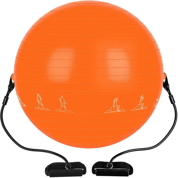 PACEARTH Exercise Ball 65cm Thick Yoga Ball Chair,Anti-Slip Stability Ball