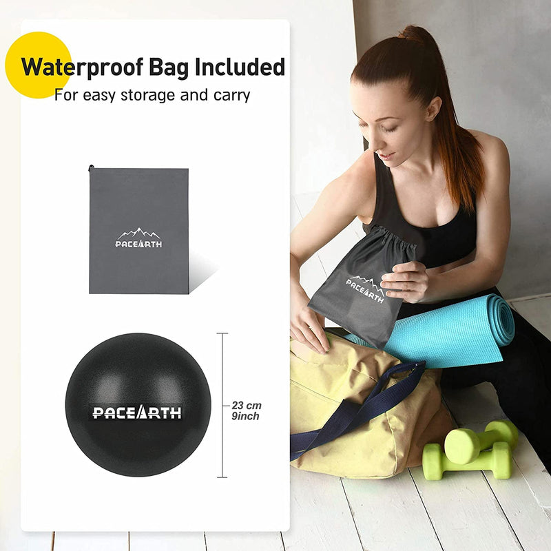 PACEARTH Small Exercise Ball, 9 inch Pilates Ball