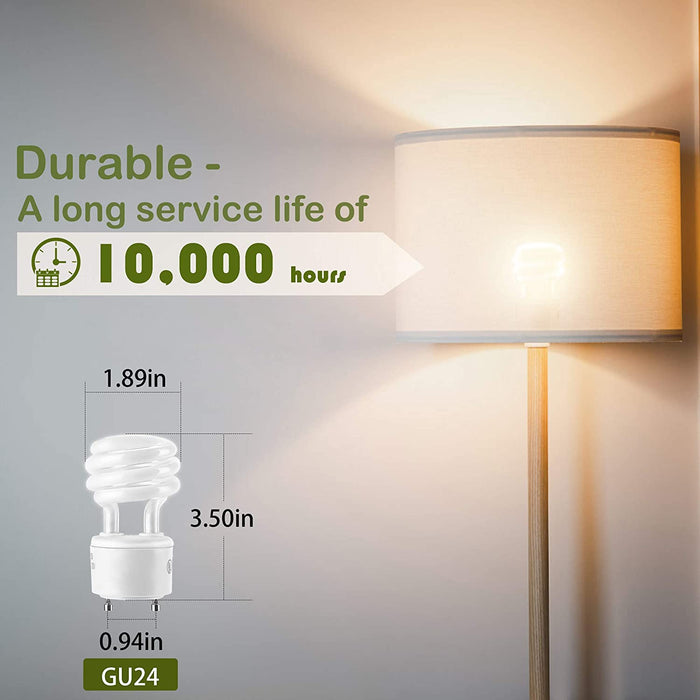 UL-Listed 13w Gu24 CFL Light Bulbs 2700k JACKYLED