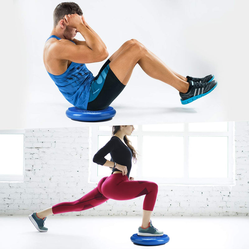 Half Yoga Pump Balance Strength Training Home Gym Workout Bosu Ball - China  Bosu Ball and Balance Ball price