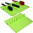 ULG 2PCS Silicone Utensil Rest with Large Drip Pad 8 Slots