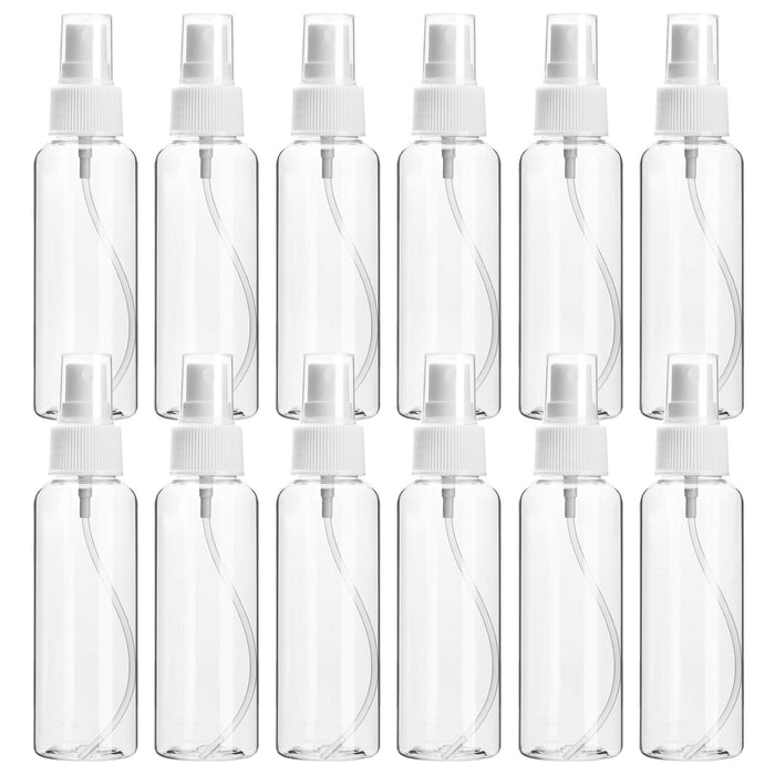 ULG Clear Spray Bottles, (3.38oz/100ml) Small Fine Mist Spray Bottle