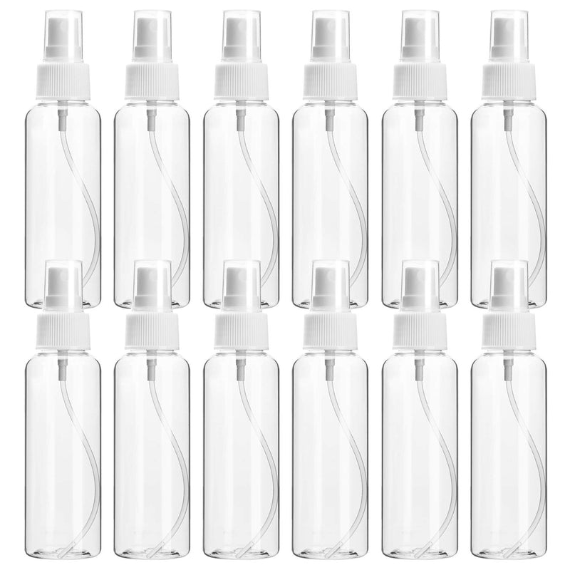 ULG Clear Spray Bottles, (3.38oz/100ml) Small Fine Mist Spray Bottle