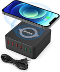 USB Fast Charger with Wireless Charging Station, SUPERDANNY