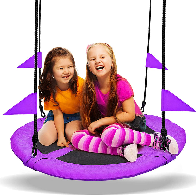 PACEARTH 40 Inch Saucer Tree Swing Flying 660lb Weight Capacity