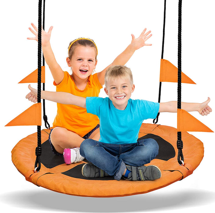 PACEARTH 40 Inch Saucer Tree Swing Flying 660lb Weight Capacity