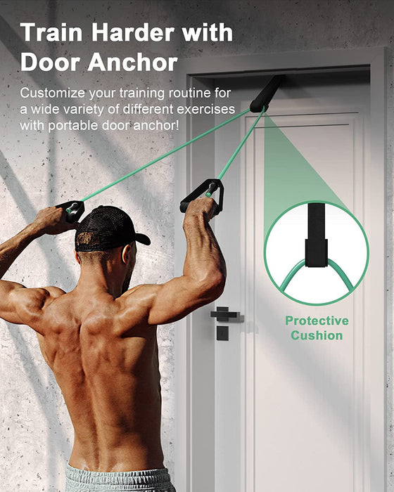 Resistance Bands Set with Upgraded Door Anchor PACEARTH