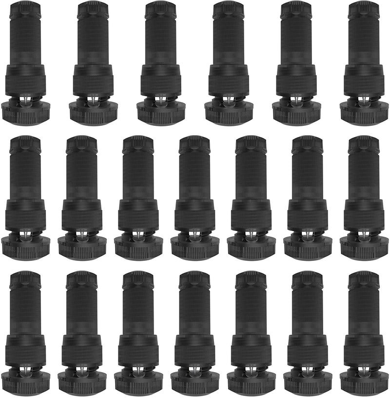 JACKYLED 12-Pack Low Voltage Wire Connectors for Landscape Lighting, Replacement 12-16 Gauge Cable Fastlock Piercing Connectors for Outdoor Pathway Lights Spotlights (Black)