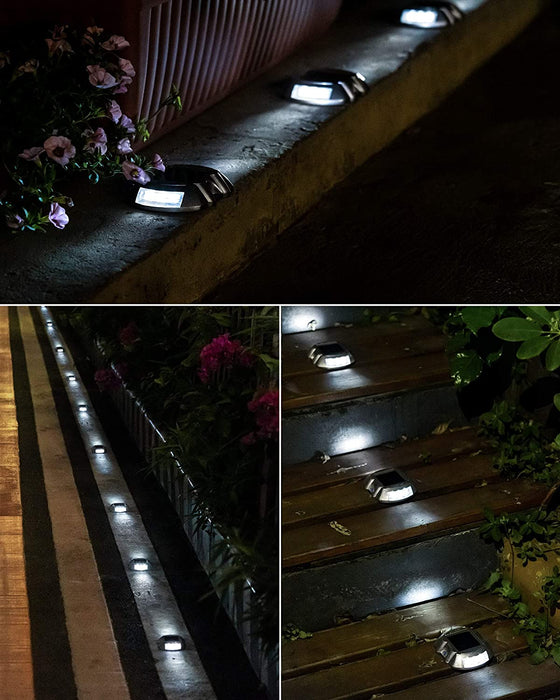 Solar Deck Lights JACKYLED 4-Pack