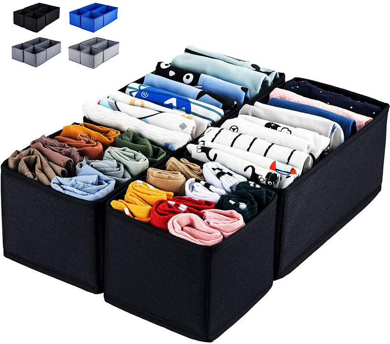 ULG Clothing Drawer Organizer Machine Washable 4 Pack