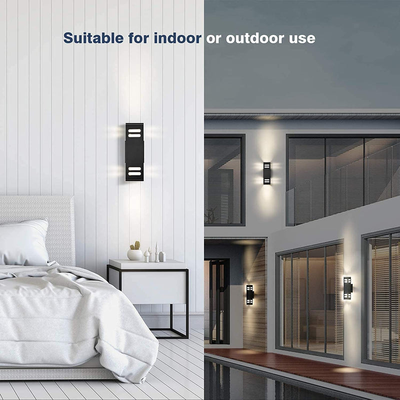 60W Outdoor Wall Light Fixtures ETL Certified 2-Pack, JACKYLED