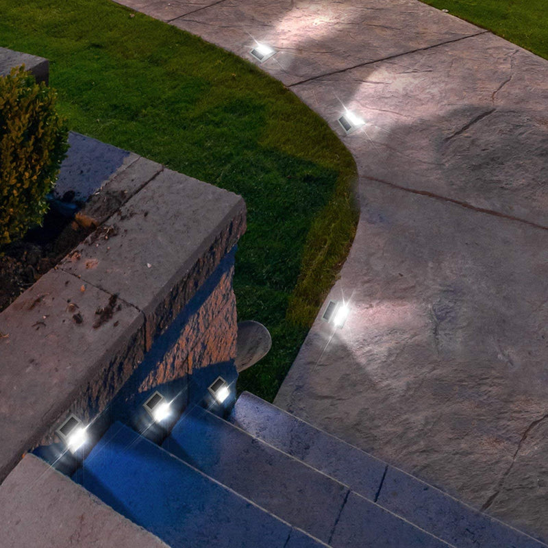 Solar Step Lights with Larger Battery Capacity JACKYLED 8-Pack