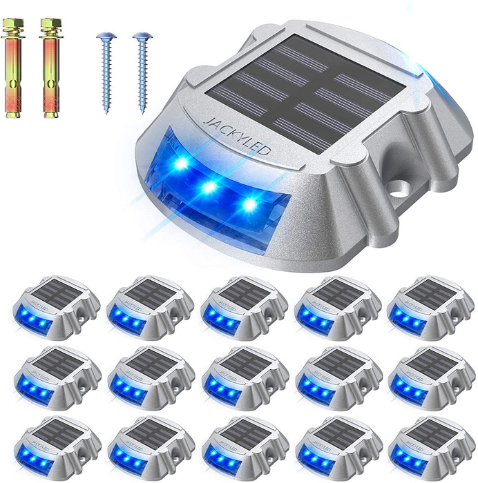 Solar Dock Lights Bright JACKYLED 16-Pack