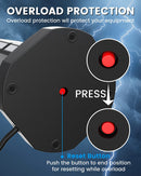 SUPERDANNY 6.5ft & 4.2A USB Surge Protector Power Strip Tower 3000W 13A with 4 USB Ports Fast Charging