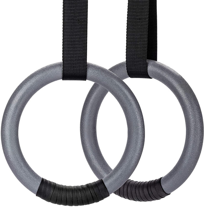 PACEARTH Gymnastic Rings 1100lbs Capacity with 14.76ft Adjustable Buckle Straps