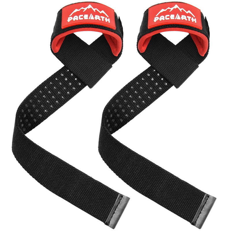 PACEARTH Cotton Lifting Wrist Straps (Pair)