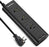 SUPERDANNY 9.8ft 3 Outlet Power Strip with 2 USB 10A Wood Grain