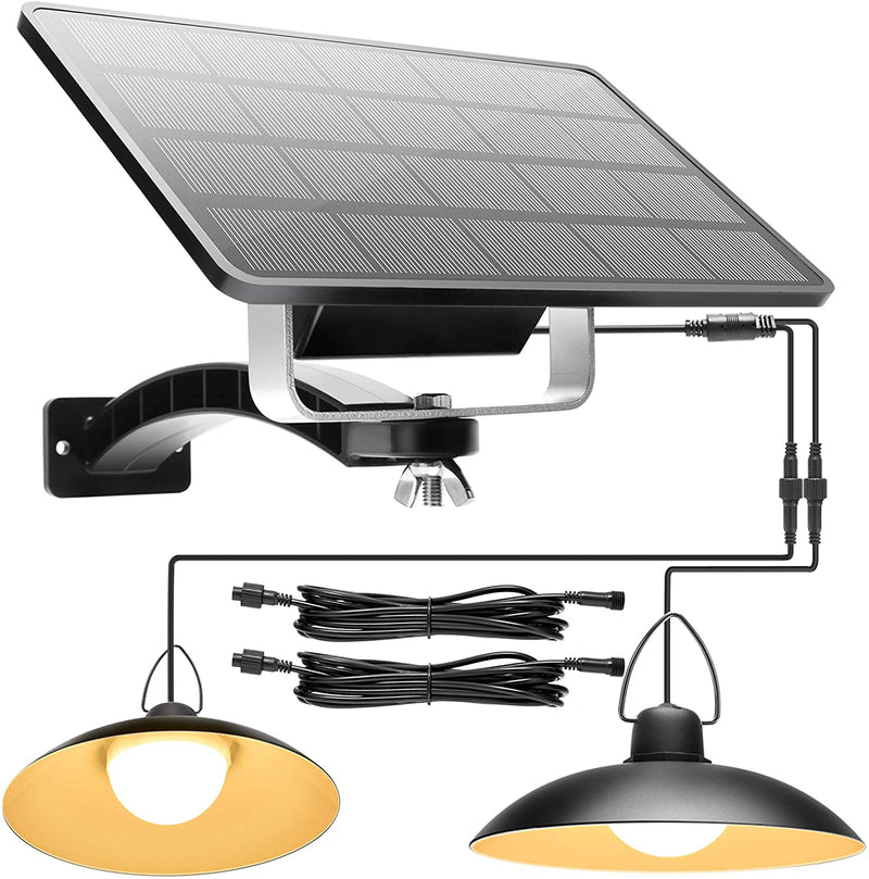 Solar Shed Light Outdoor Indoor with Dual Head JACKYLED