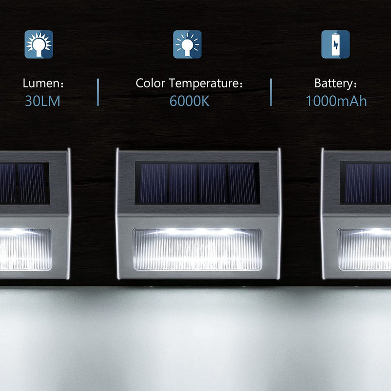 3 LED Solar Deck Lights Outdoor JACKYLED 16-Pack