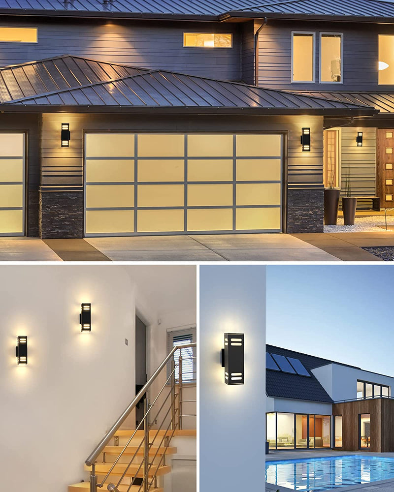 60W Outdoor Wall Light Fixtures ETL Certified 2-Pack, JACKYLED