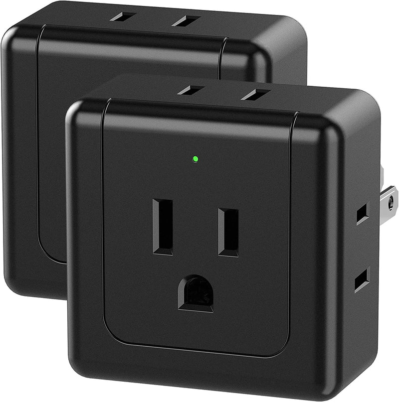 Multi Plug Outlet Extender Wall Power Tap Expander, SUPERDANNY 2 Prong/3 Prong