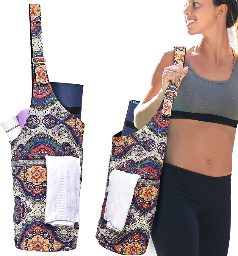 PACEARTH Yoga Mat Bag, 40 x15 Large Size Yoga Mat Carrier, Yoga
