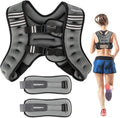 6lbs Weighted Vest with Ankle/Wrist Weights PACEARTH